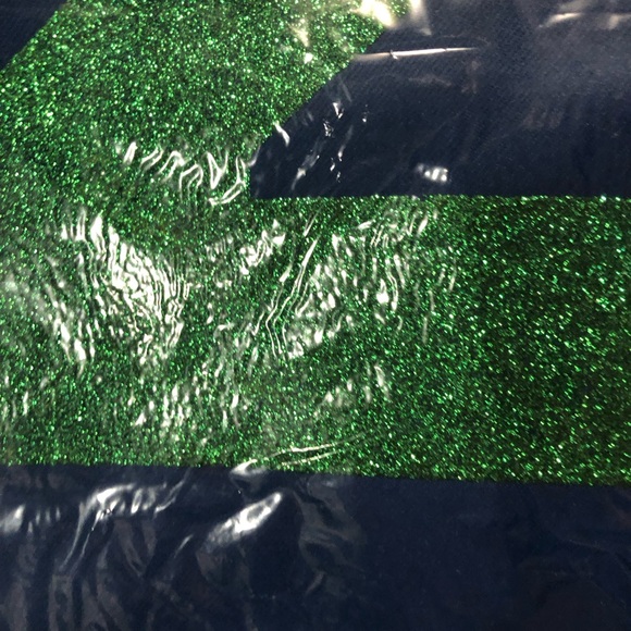 NFL Seattle Seahawks Decor Flag 12s Suede Glitter 2 Sided New c. 2014 12.5x18" - Picture 7 of 13